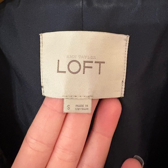 Ann Taylor Loft Women's Animal Print Long Overcoat Size S Black - Picture 5 of 7